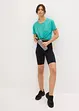 Cykelbyxa i funktionsmaterial med mobilficka, snabbtorkande, bonprix