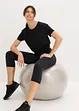 Träningsleggings i ultralätt utförande med bekväm midja och caprilängd, bonprix