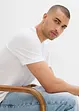 T-shirt i Slim Fit av ren ekologisk bomull (2-pack), bonprix