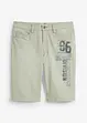 Jeansshorts med tryck, Regular Fit, bonprix
