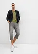 3/4-Jeans i dra på-modell av tunn denim, Regular Fit, Straight (2-pack), bonprix