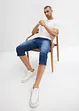 Regular Fit 3/4-jeans i dra på-modell av tunn denim, Straight (2-pack), bonprix