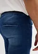 Regular Fit 3/4-jeans i dra på-modell av tunn denim, Straight (2-pack), bonprix