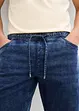 Tunna dra på-jeans i ledig modell, raka ben, bonprix