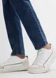 Tunna dra på-jeans i ledig modell, raka ben, bonprix
