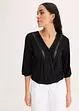 Topp med spets och omlottlook, bonprix