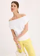 Off-shoulder-topp av ren ekologisk bomull, bonprix
