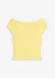 Off-shoulder-topp av ren ekologisk bomull, bonprix