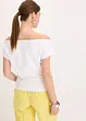 Off-shoulder-topp av ren ekologisk bomull, bonprix