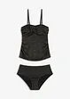 Tankini (2 delar) med glittertrådar, bonprix