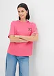 Randig T-shirt med broderi, bonprix