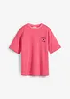 Randig T-shirt med broderi, bonprix