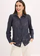 Blus i jacquardchiffong, bonprix