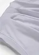 Topp i mjuk materialmix med lätt draperad ringning, bonprix