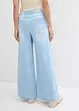 Wide-Leg-jeans, medelhög midja, bekväm linning, bonprix