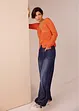 Wide Leg Jeans i böljande lyocell, bonprix