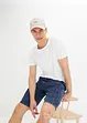 Jeansbermudas i cargomodell av ekologisk bomull, Relaxed Fit, RAINBOW