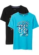 T-shirt för barn (2-pack), ekologisk bomull, bonprix