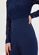 Jumpsuit med spets och kedja framtill, bonprix