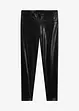 Glansiga leggings i skinnimitation, bonprix