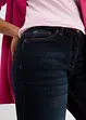 Straight Jeans Mid Waist resårlinning, bonprix
