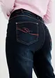 Straight Jeans Mid Waist resårlinning, bonprix