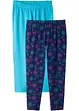 Caprileggings med ekologisk bomull för barn (2-pack), bonprix