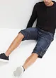 Långa jeansbermudas i cargomodell av tunt material, Relaxed Fit, bonprix