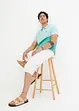 Långa jeansbermudas i cargomodell av tunt material, Relaxed Fit, bonprix