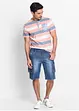 Jeansbermudas i cargomodell, normal passform, bonprix