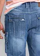 Jeansbermudas i cargomodell, normal passform, bonprix