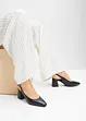 Slingbackpumps i skinn, bonprix
