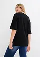 Sweatshirt i vid modell med sidslitsar, bonprix