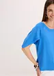 Oversizetopp i böljande viskosmix, bonprix
