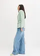 Stretchkavaj i twill med knytskärp, bonprix