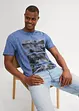 T-shirt med tvättade effekter, av ekologisk bomull, bonprix