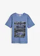 T-shirt med tvättade effekter, av ekologisk bomull, bonprix