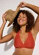 Halterneckbikini (2 delar) i material med struktur, bonprix