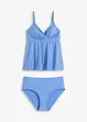 Tankini (2 delar) i glansigt material, bonprix