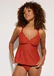 Tankini (2 delar) i material med struktur, bonprix
