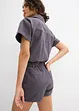 Jumpsuit med korta ben i ren bomull, bonprix