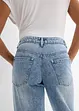 Loose Straight Jeans Mid Waist, Low Stretch, bonprix