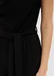 Jerseyjumpsuit med axelvaddar, bonprix