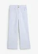 Wide Leg Cropped jeans med hög midja, bonprix