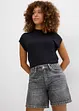 Jeansshorts Mid Waist, Low Stretch, bonprix