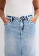 Jeanskjol Mid Waist, Low Stretch, bonprix