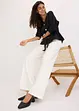 Blus med knytband, bonprix