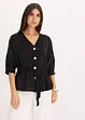 Blus med knytband, bonprix