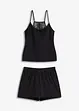 Pyjamas med shorts och spets i ryggen, bonprix