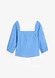 Blus med puffärmar och fina detaljer, bonprix